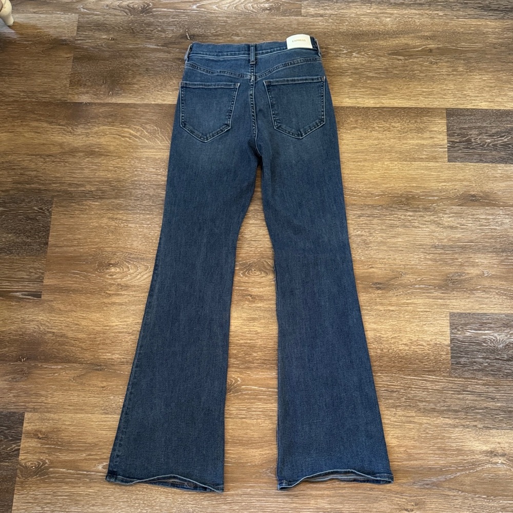 Express High rise flared Distressed Women's Jeans - Picture 5 of 7